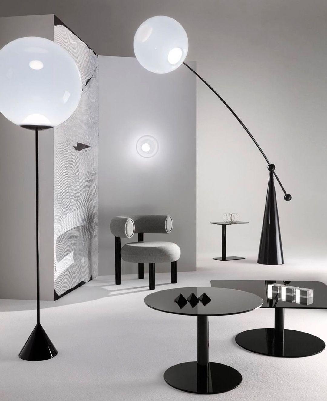 Opal Arc Floor Lamp - Lumpaz