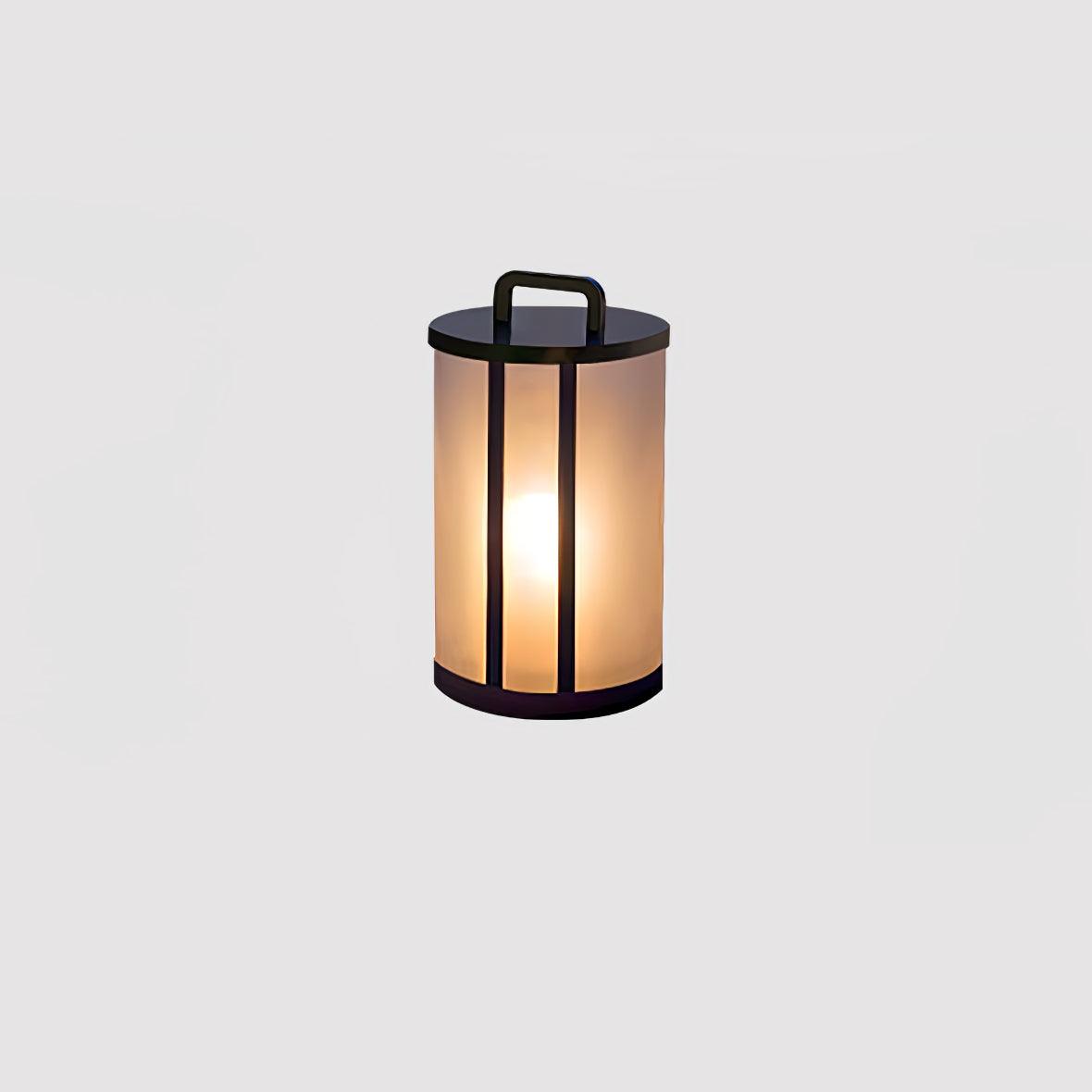 Round Pillar Acrylic Lantern Outdoor Lamp - Lumpaz