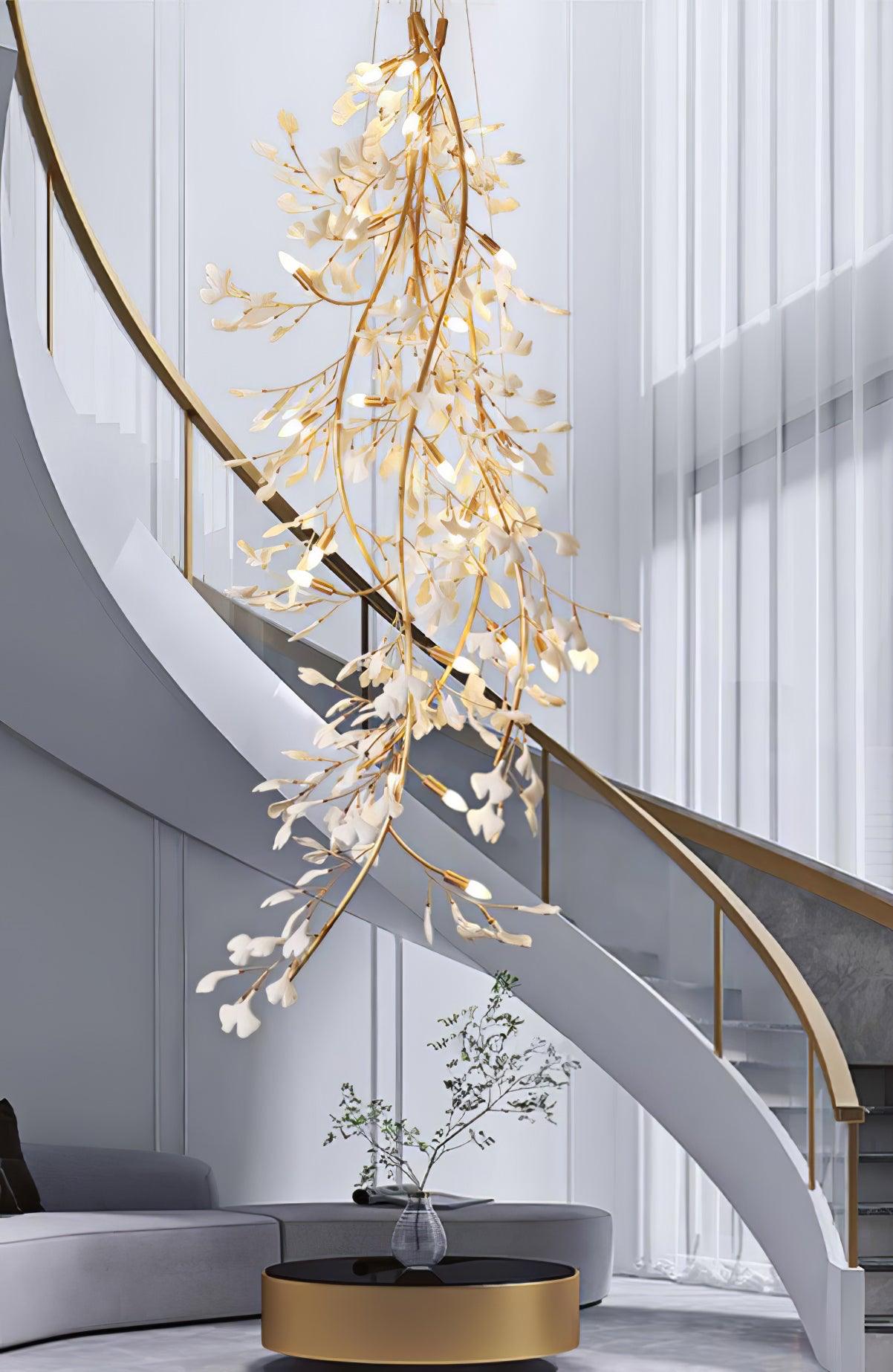 Gingko Long Branch Chandelier - Lumpaz