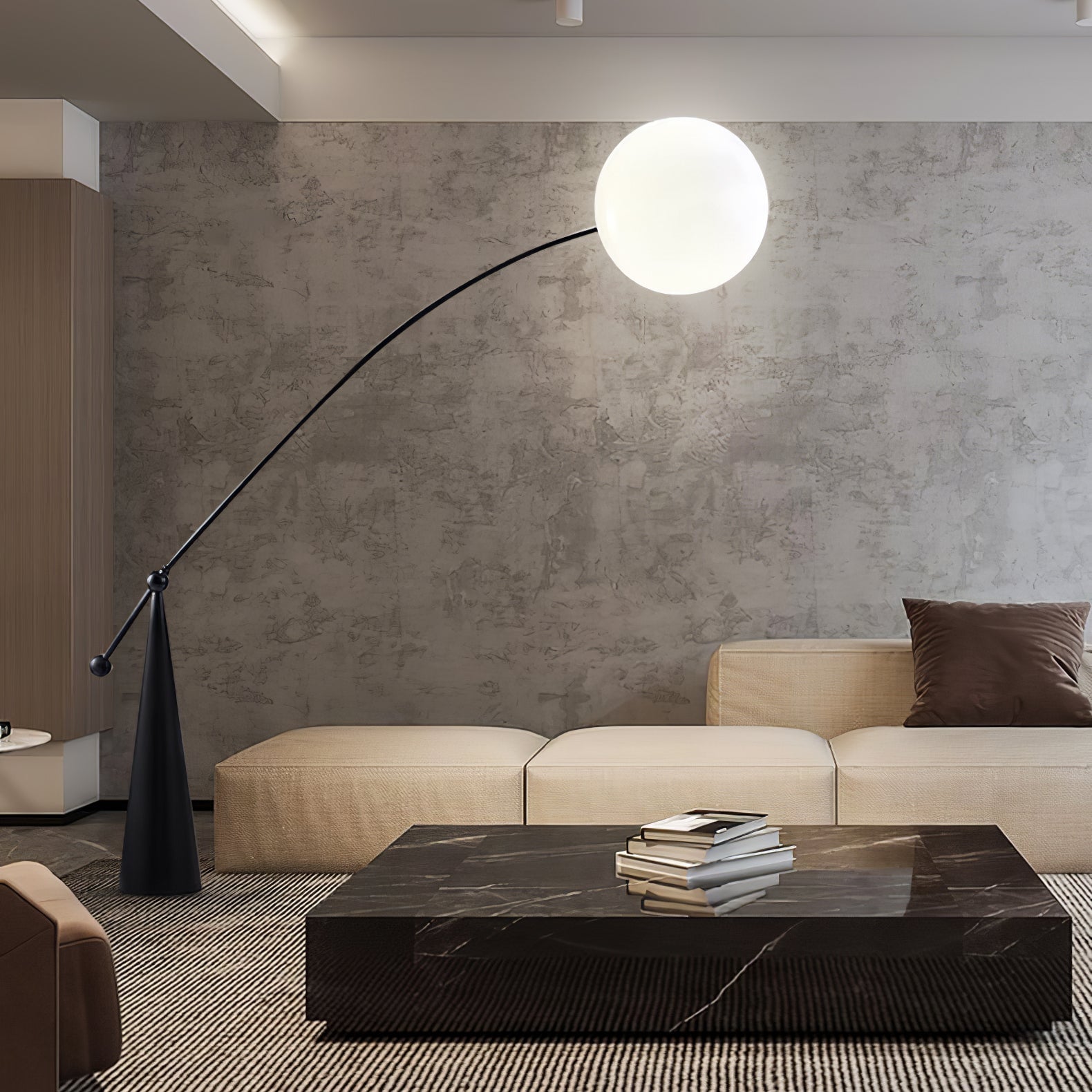 Opal Arc Floor Lamp - Lumpaz