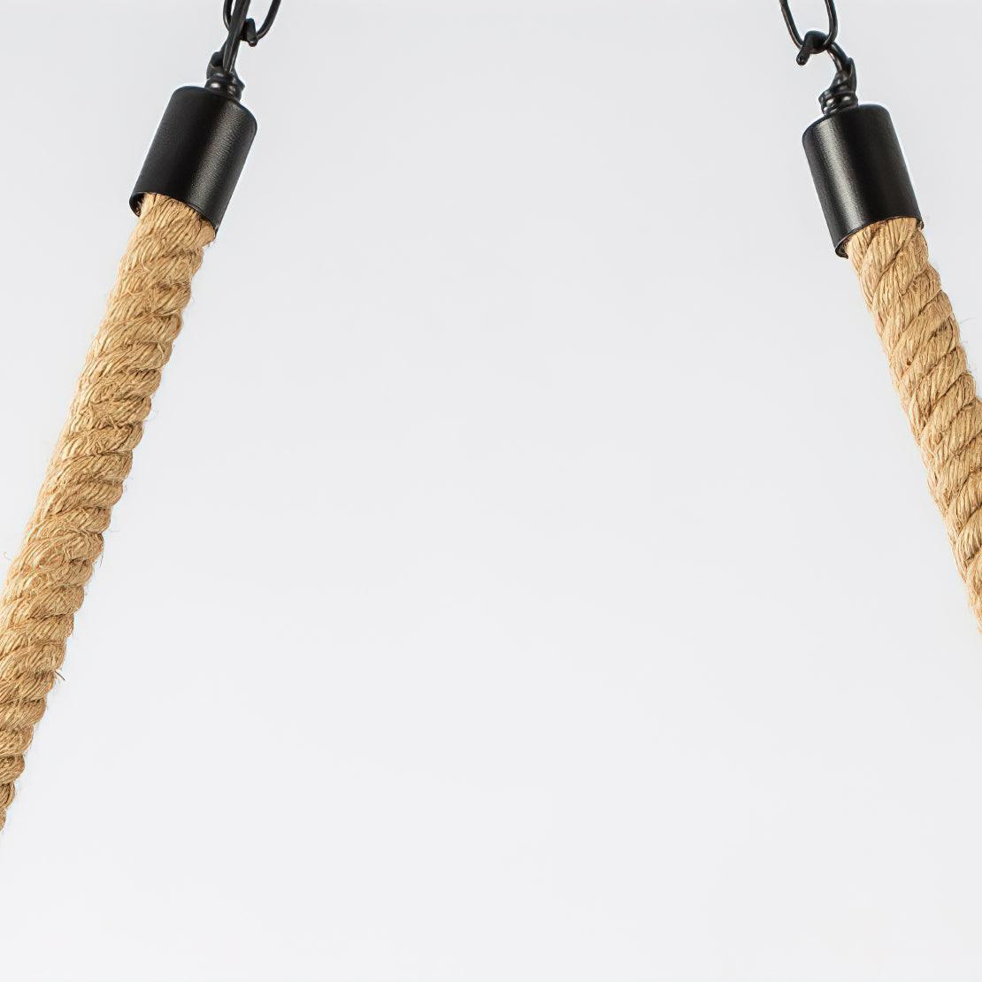 Hemp Rope Industrial Wave Chandelier - Lumpaz