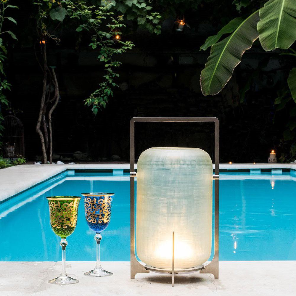 Silver Twilight Lantern Table Light - Lumpaz