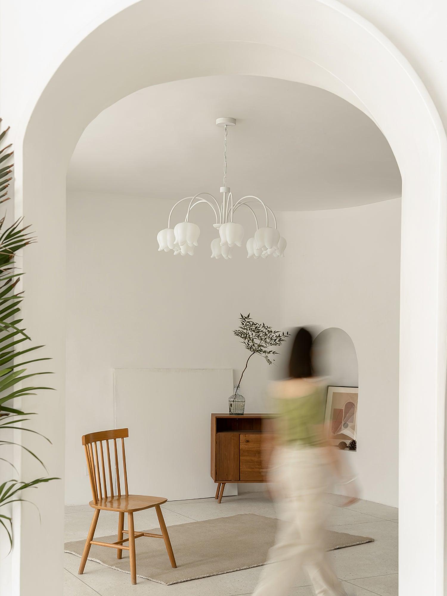 Curved Arm Bell Chandelier - Lumpaz
