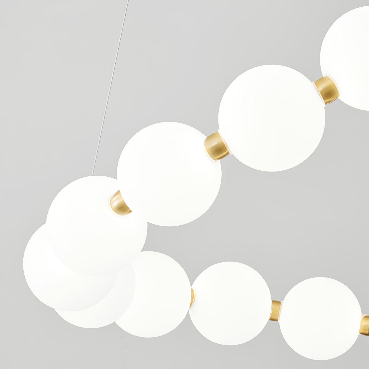 Glass Pearl Necklace Chandelier - Lumpaz