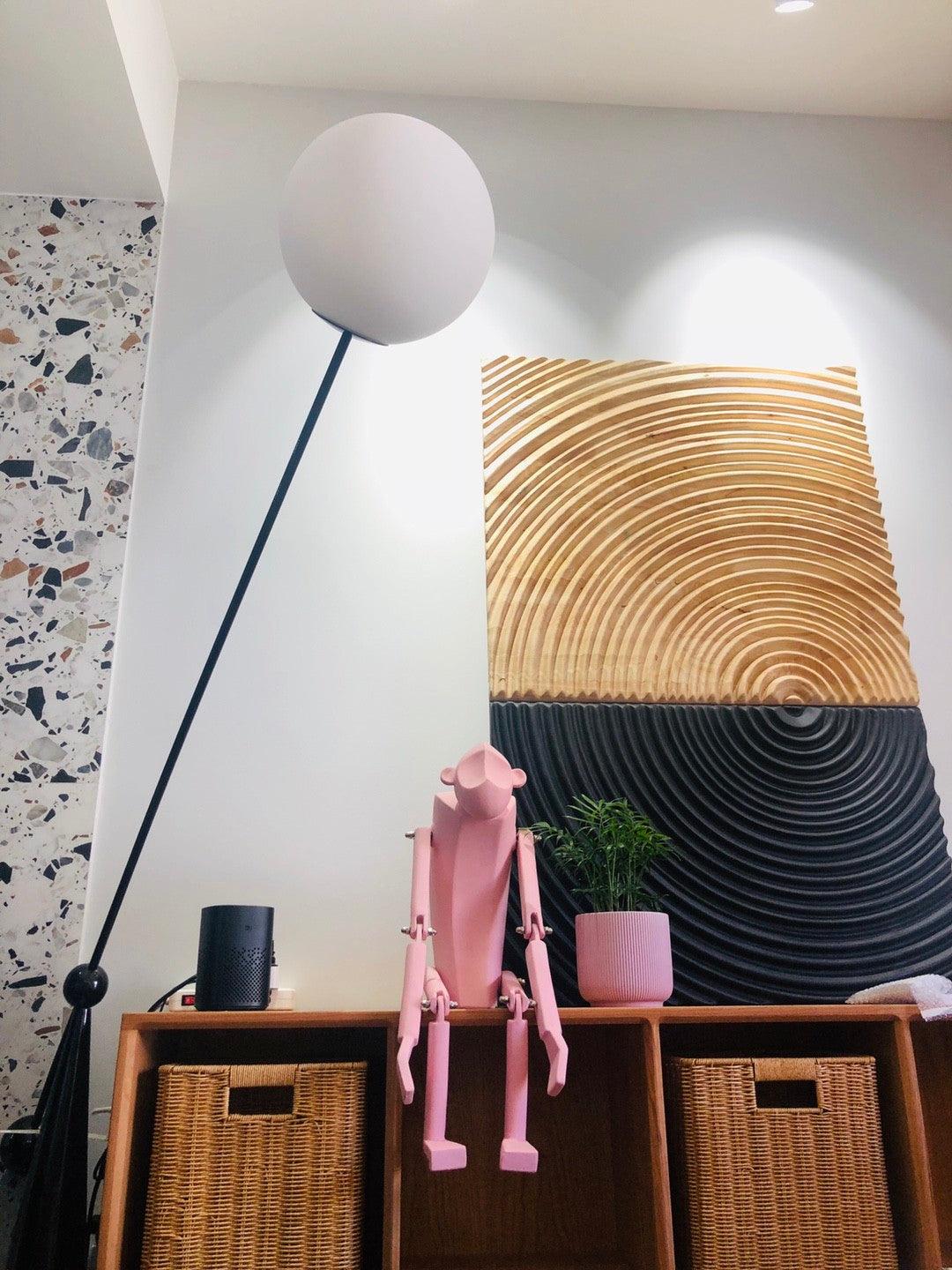 Opal Arc Floor Lamp - Lumpaz