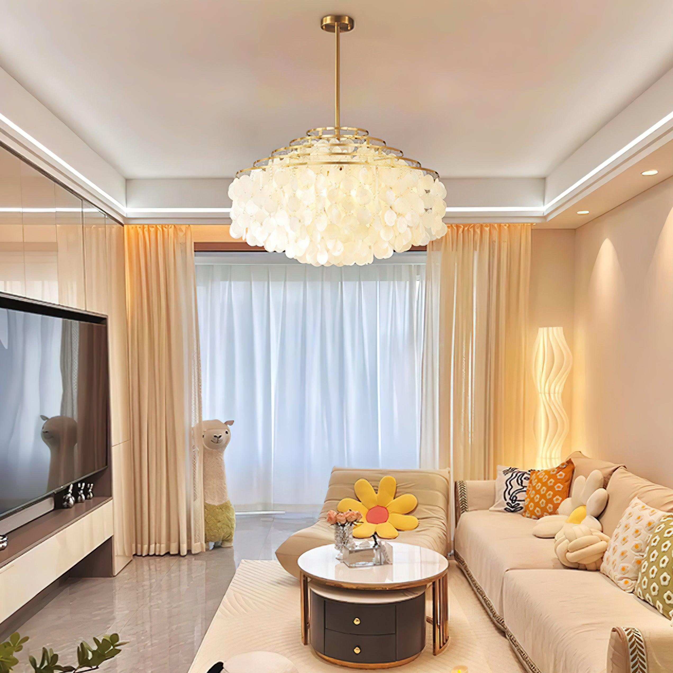 Round Shell Chandelier B - Lumpaz