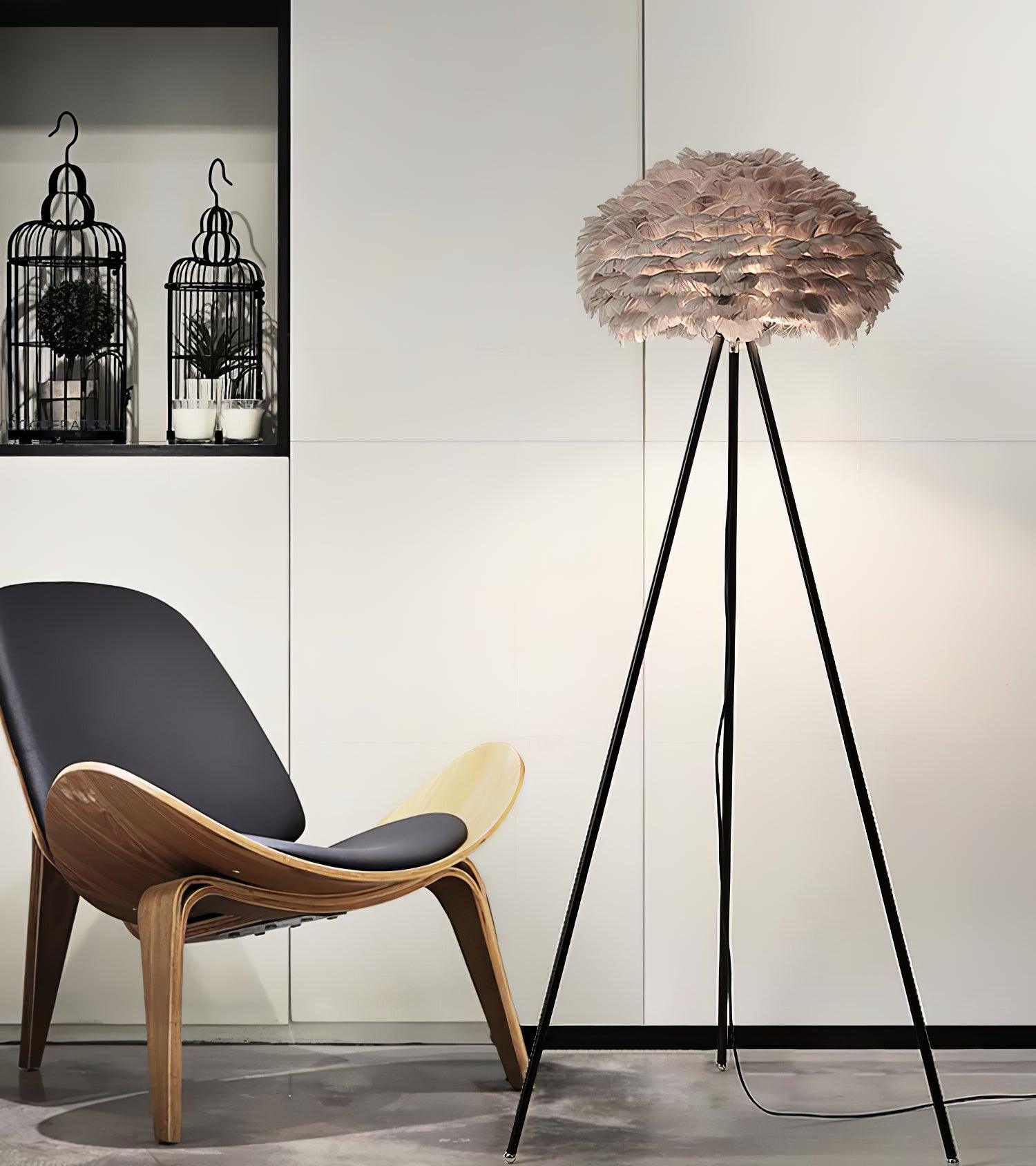 Eos Feather Floor Lamp - Lumpaz