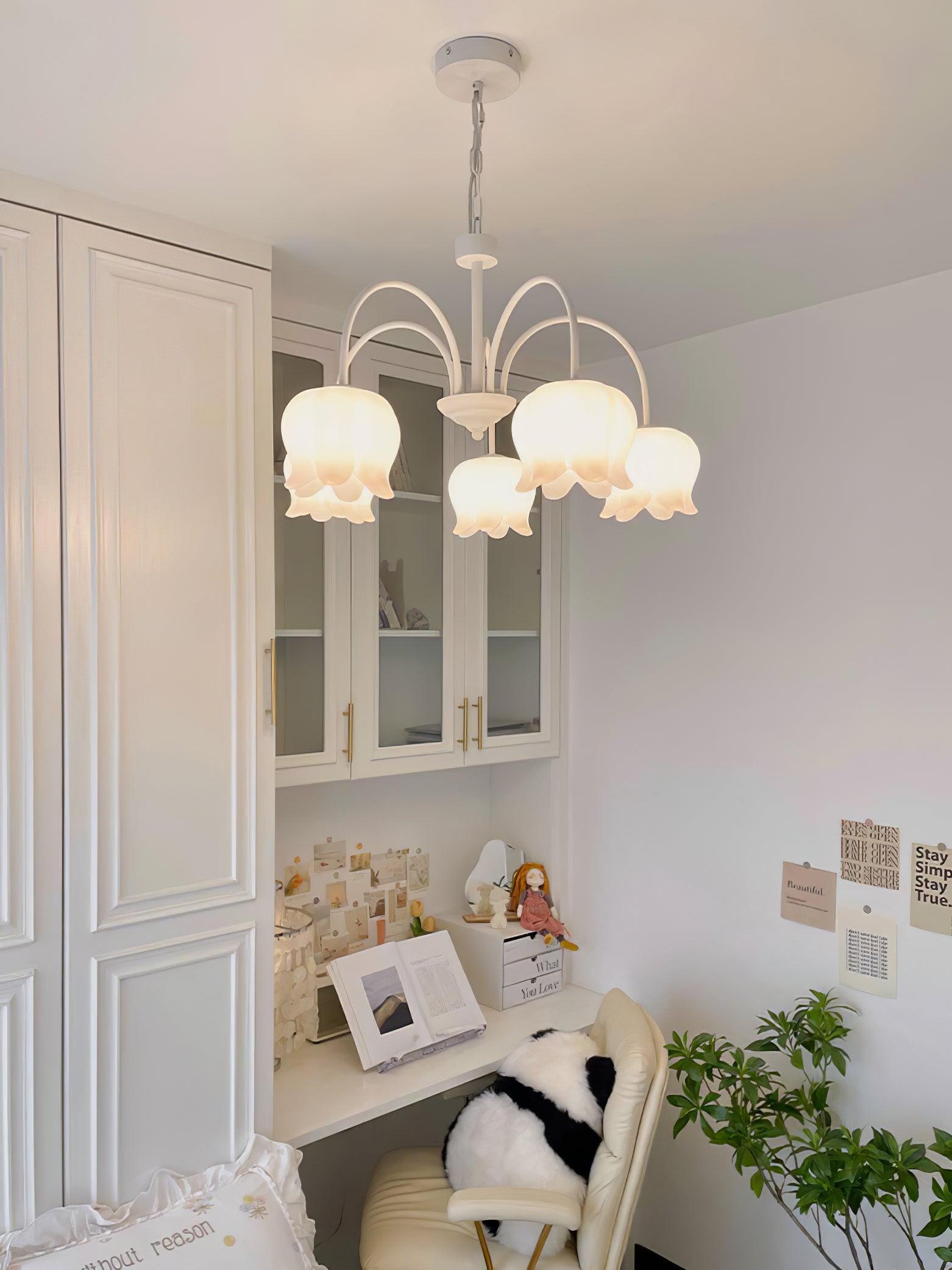 Curved Arm Bell Chandelier - Lumpaz