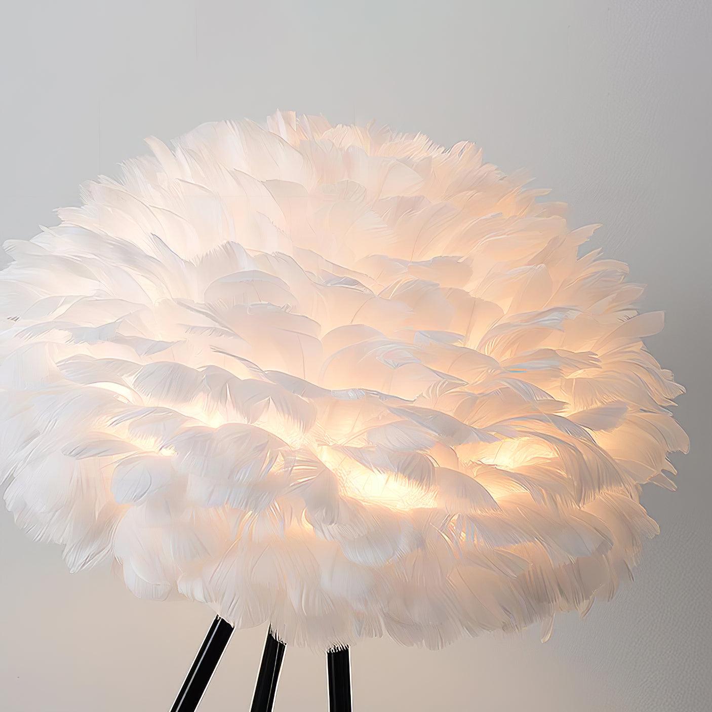 Eos Feather Floor Lamp - Lumpaz