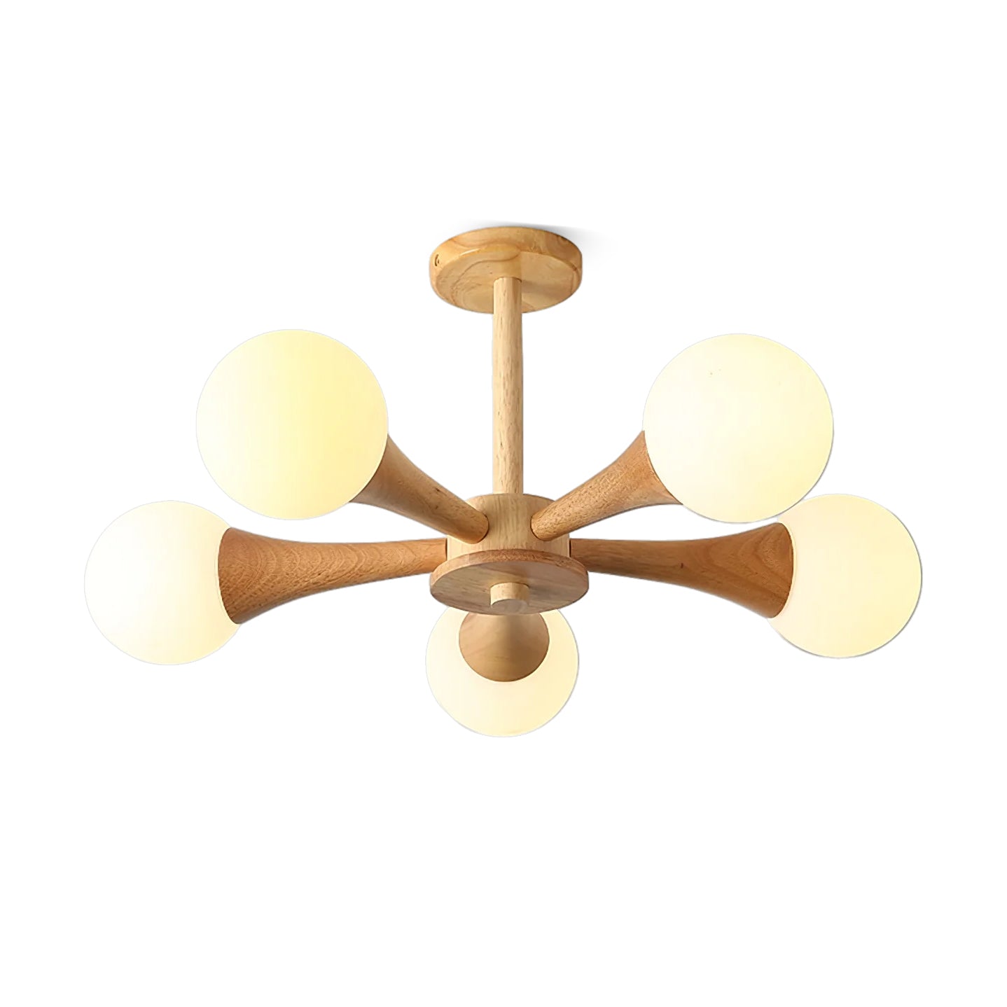 Wooden Nera Chandelier - Lumpaz