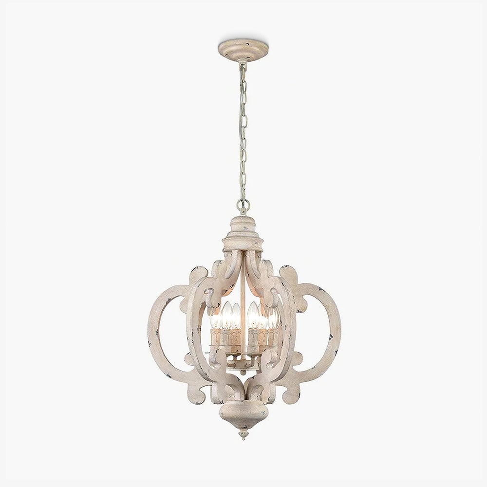 Antique White Style Chandelier - Lumpaz