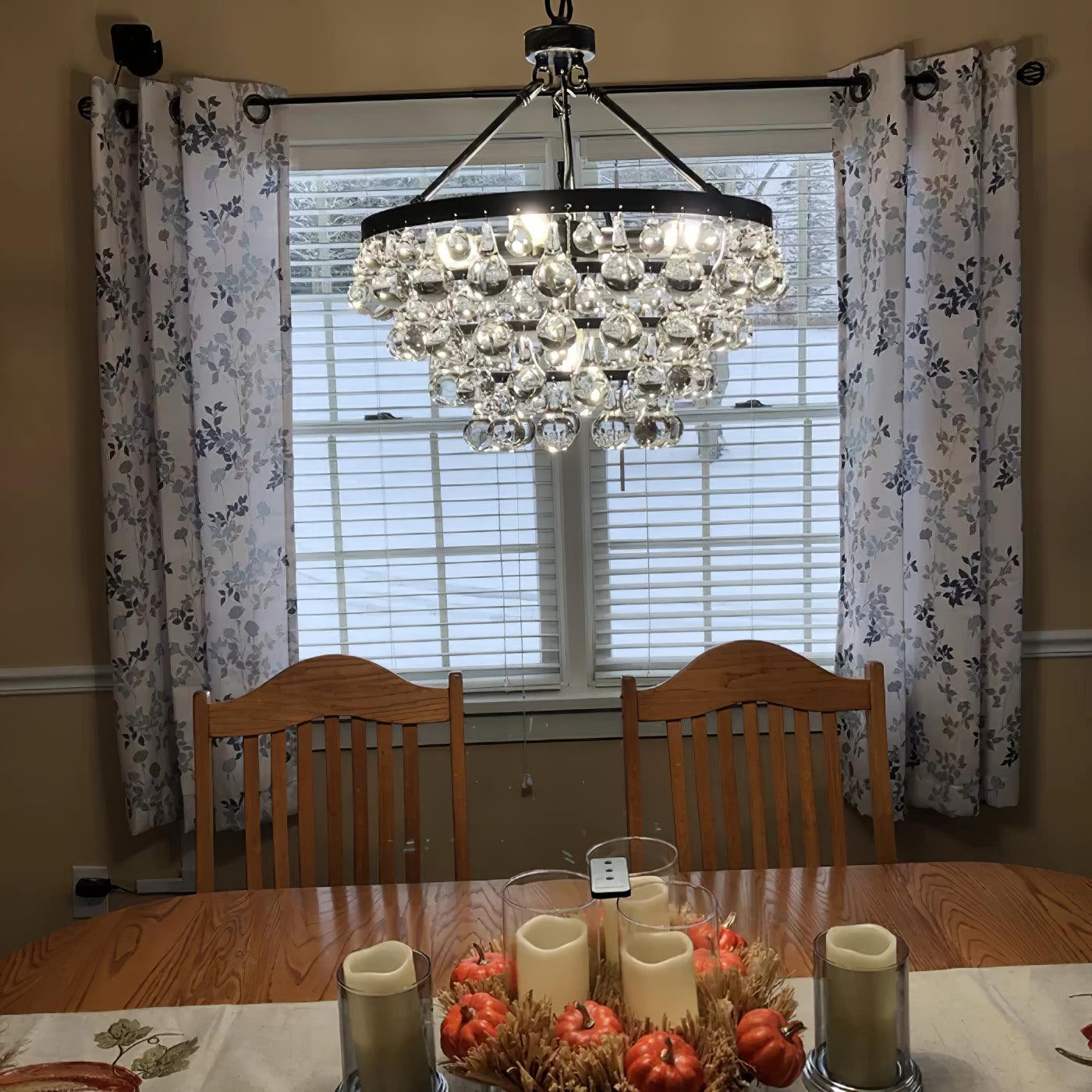 Unique Tiered Crystal Chandelier - Lumpaz