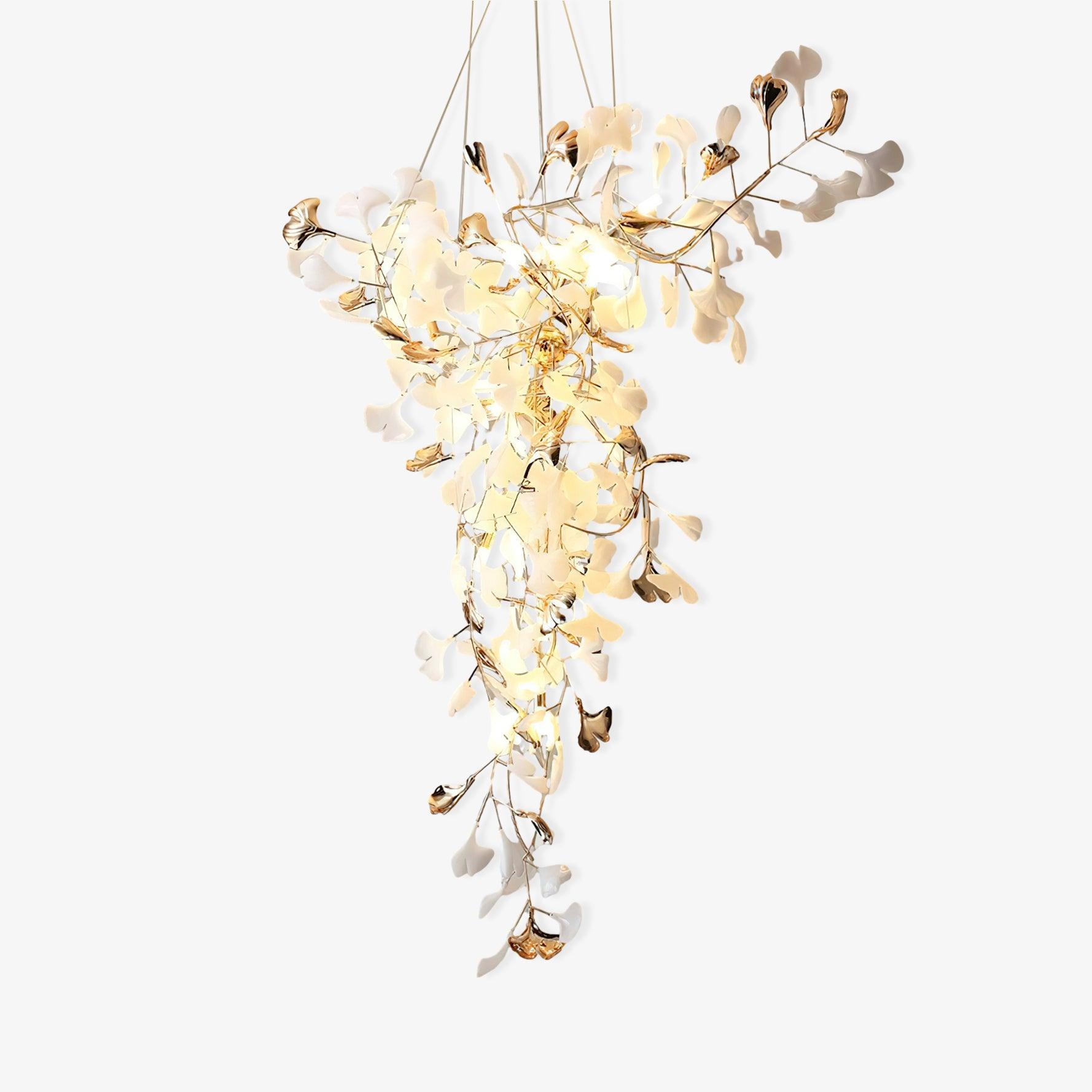 Ginkgo Tip Tlying Chandelier - Lumpaz