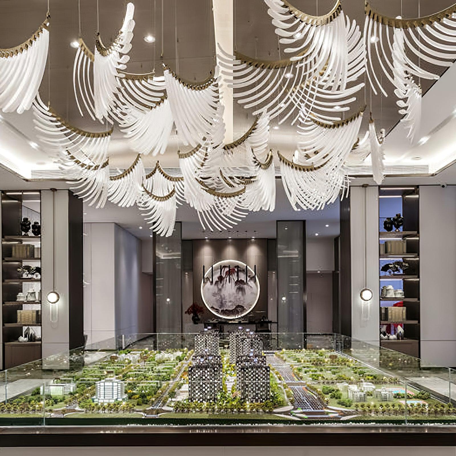 Tiered Palmette Chandelier - Lumpaz