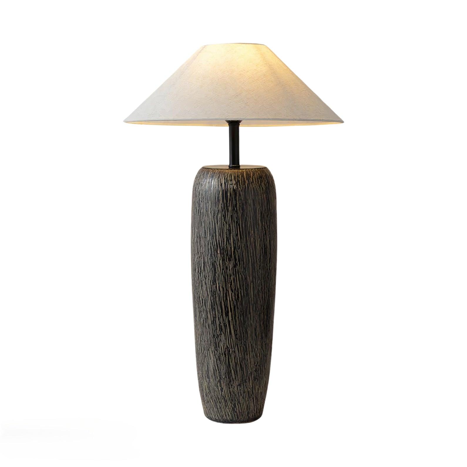 Weathered Wood Grain Floor Lamp - Lumpaz