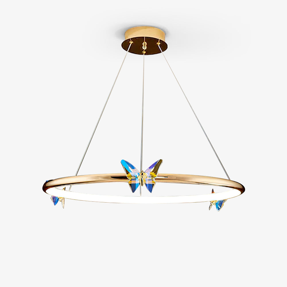 Blue Butterfly Chandelier - Lumpaz