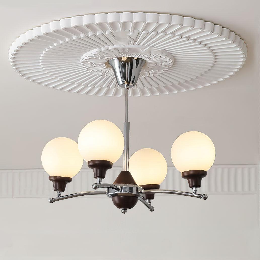 Walnut Glass Ball Chandelier - Lumpaz