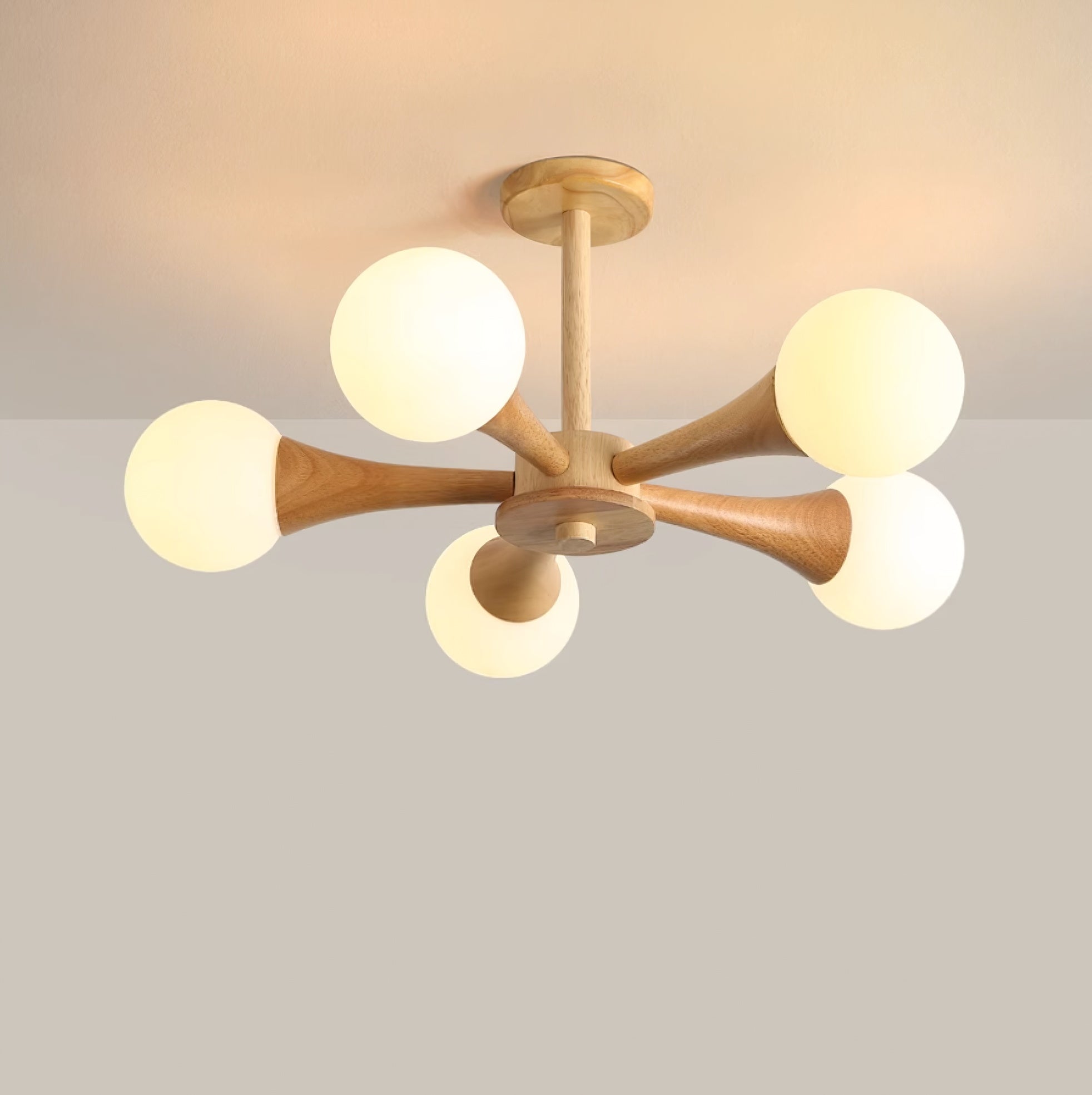 Wooden Nera Chandelier - Lumpaz
