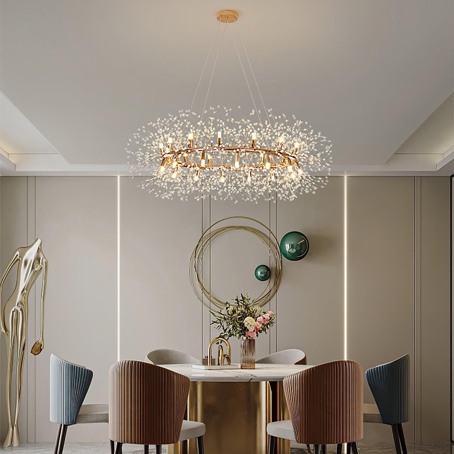 Dandelion Round Chandelier - Lumpaz