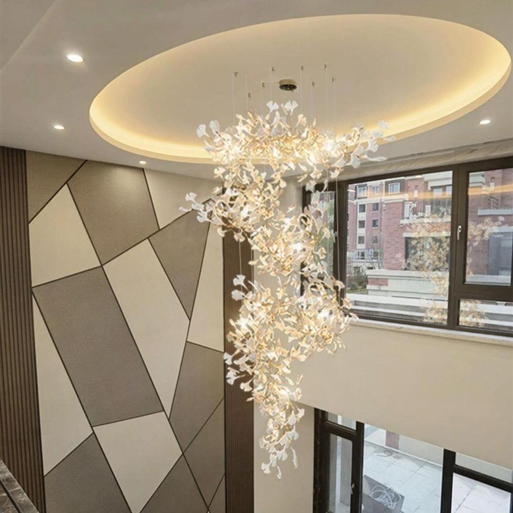 Gingko Combination Chandelier - Lumpaz