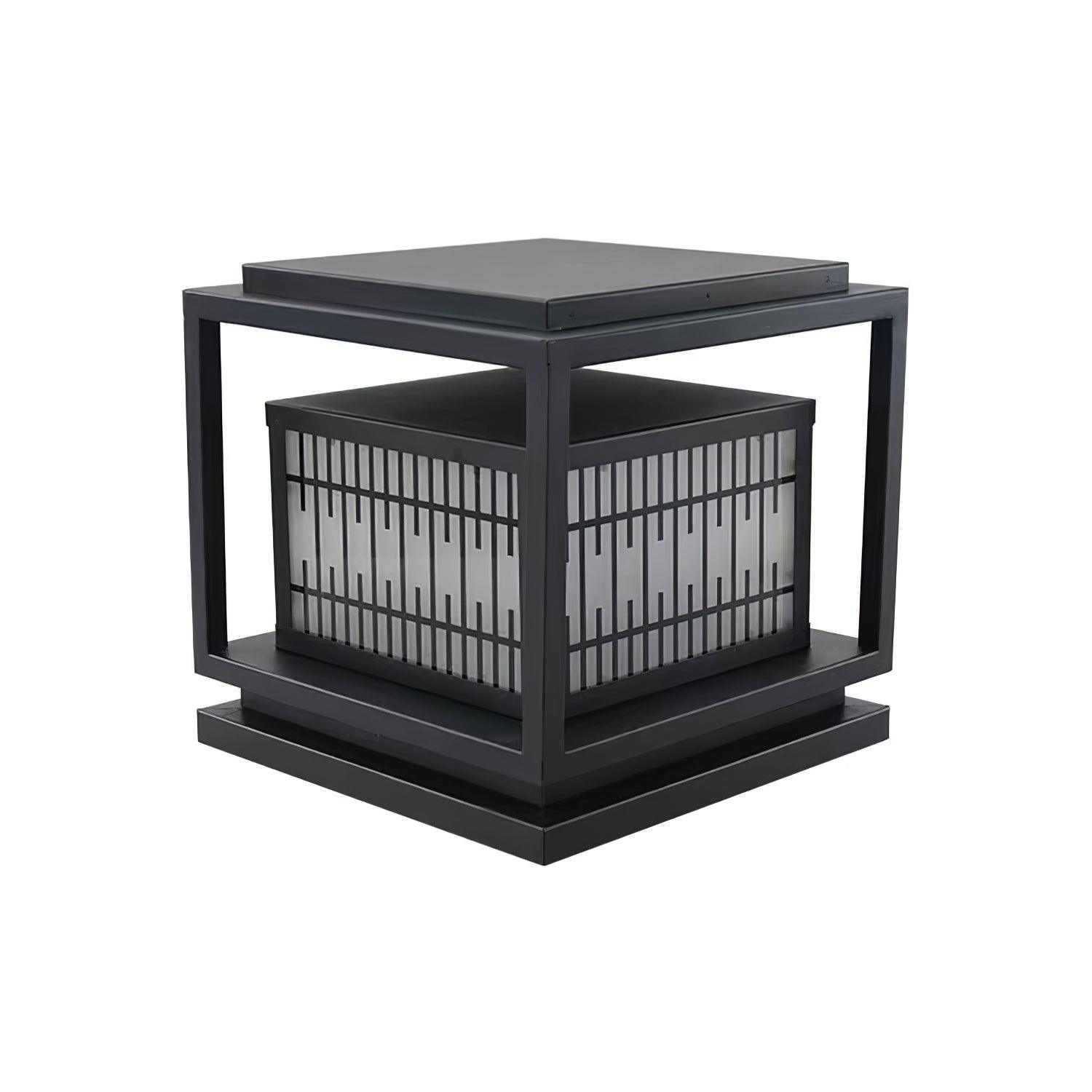 Window Grille Outdoor Post Light - Lumpaz