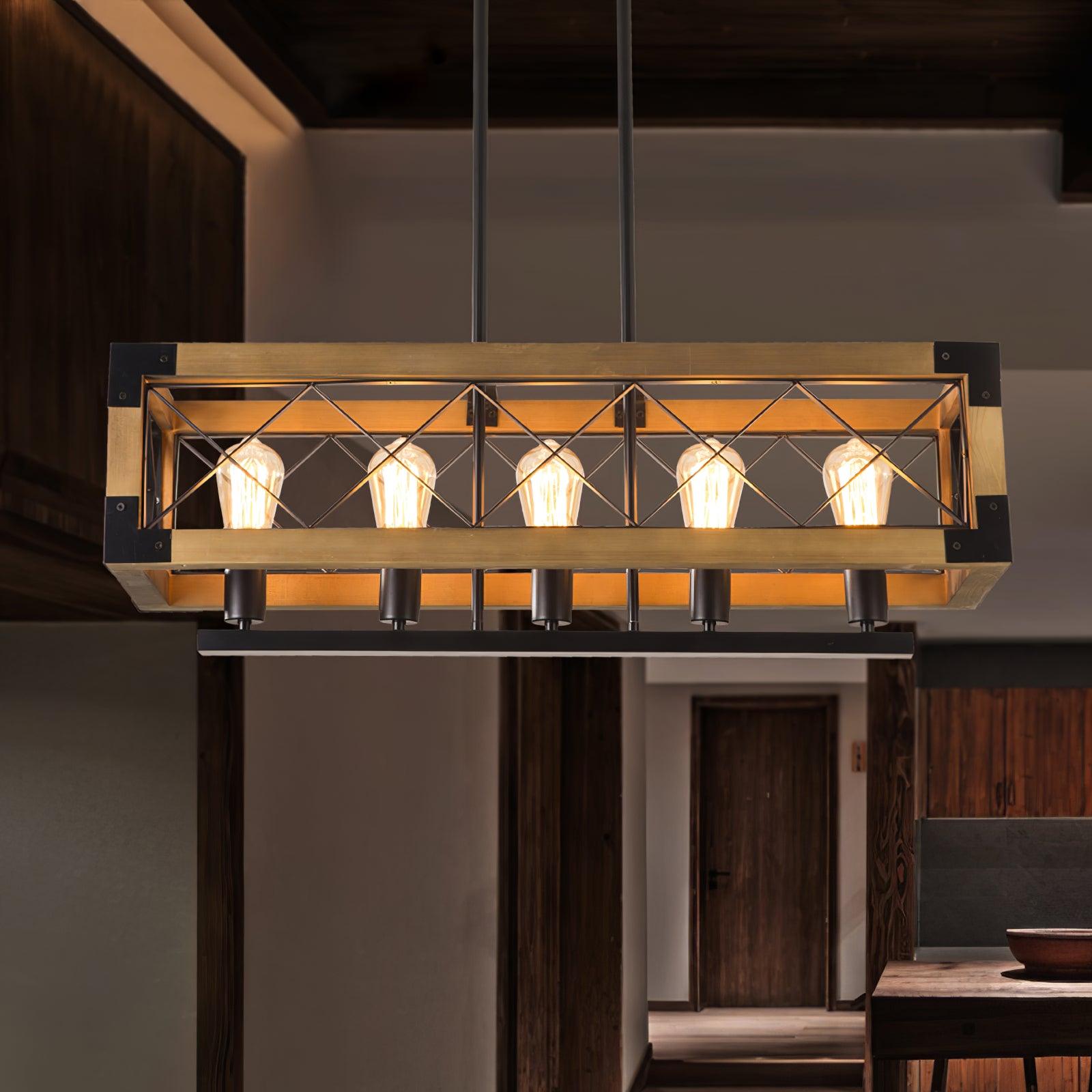 Kitchen Island Rectangle Chandelier - Lumpaz