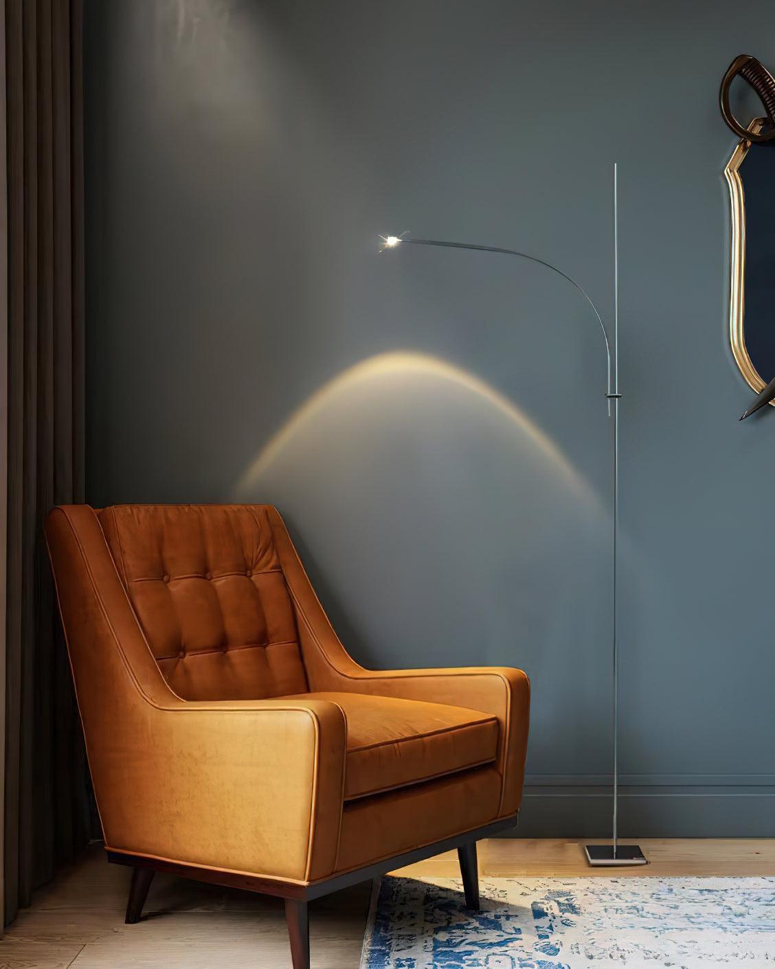 Metal Body Graceful Floor Lamp - Lumpaz