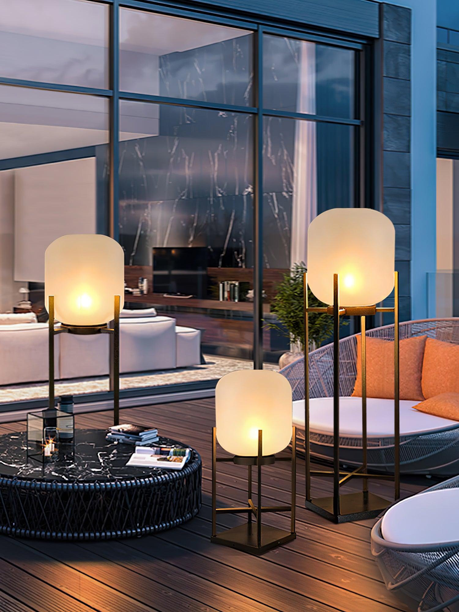 Lantern Solar Outdoor Floor Lamp - Lumpaz