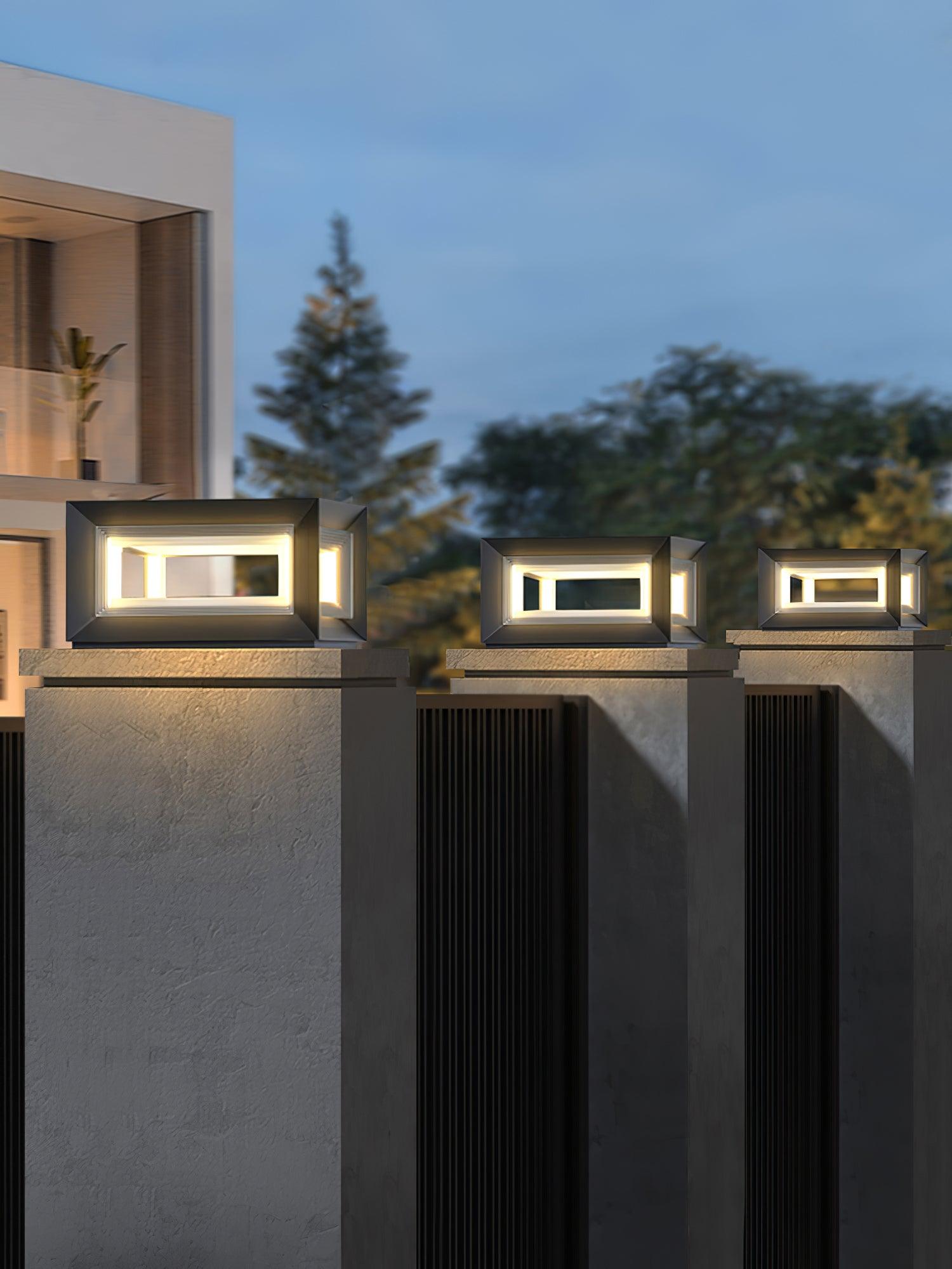 Light Cube Outdoor Post Light - Lumpaz