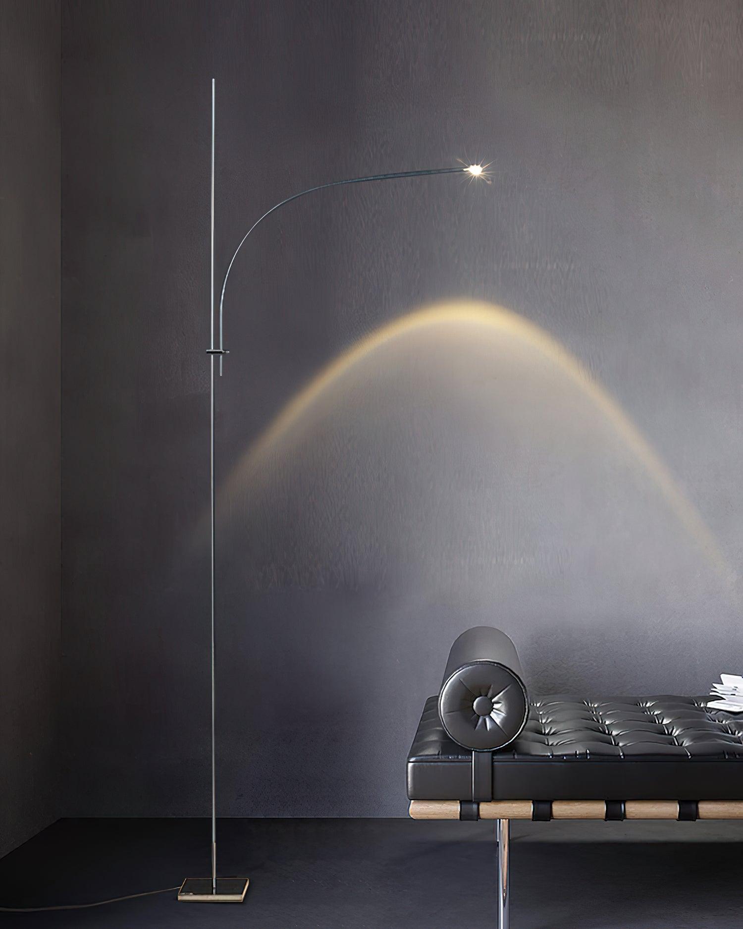 Metal Body Graceful Floor Lamp - Lumpaz