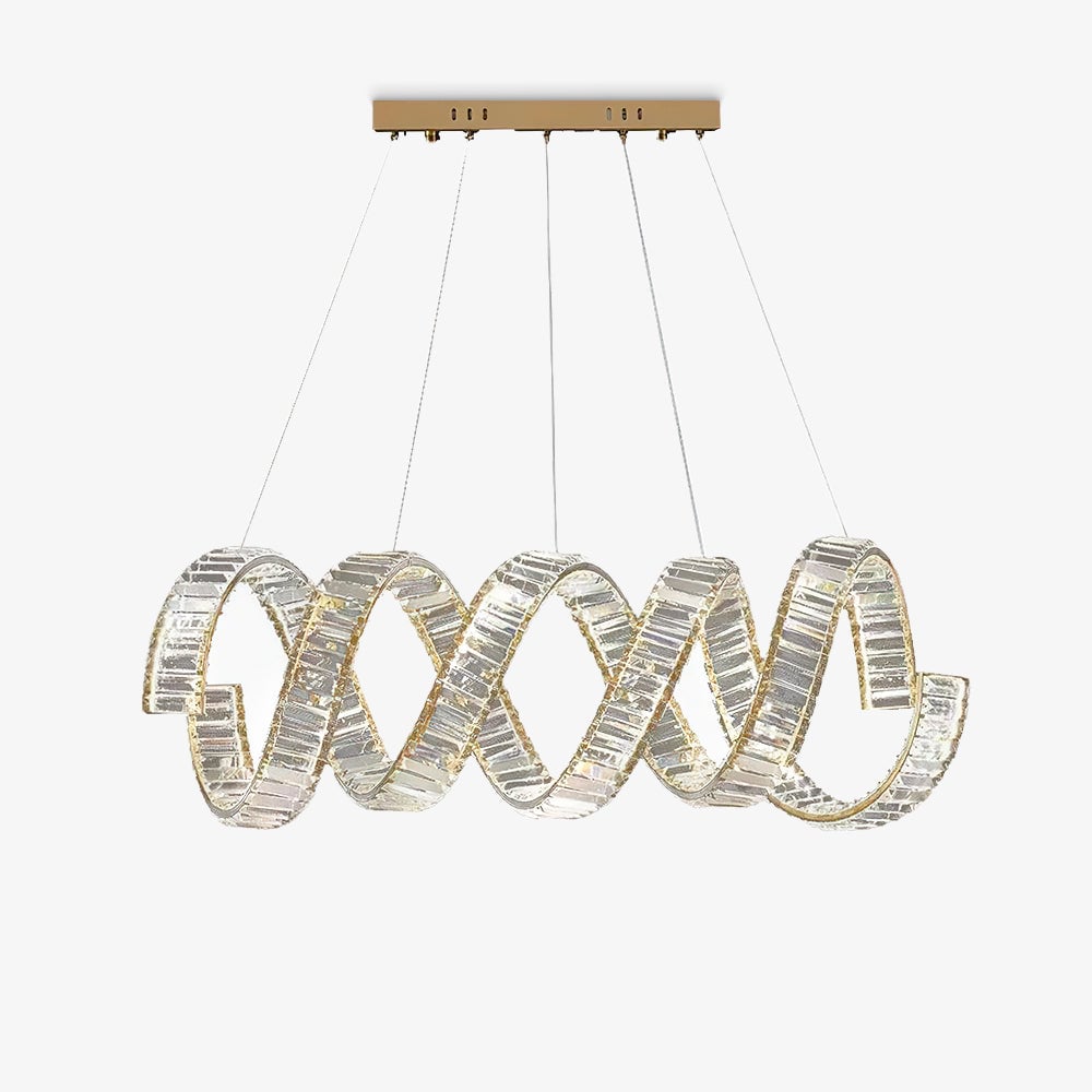 Curved LED Chandelier - Lumpaz