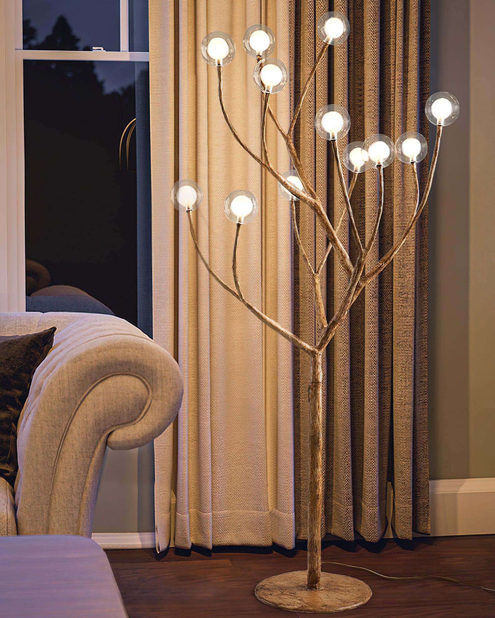 Imitation Wood Floor Lamp - Lumpaz