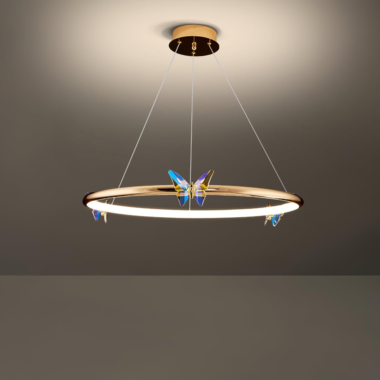 Blue Butterfly Chandelier - Lumpaz