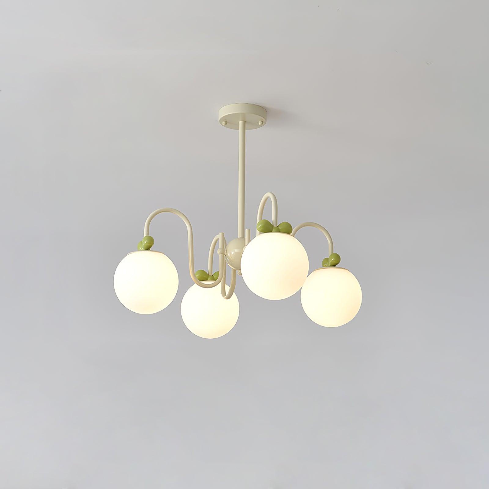 Cream Cherry Chandelier - Lumpaz