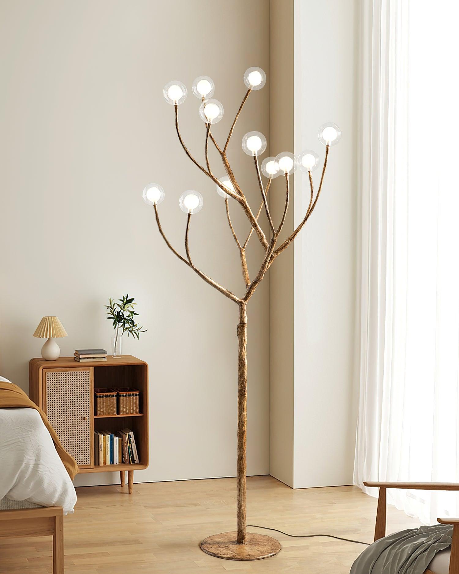 Imitation Wood Floor Lamp - Lumpaz