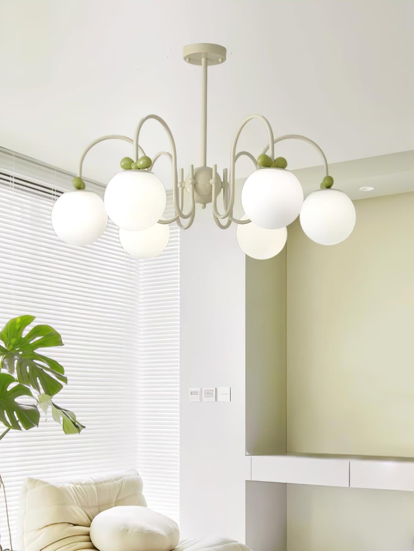 Cream Cherry Chandelier - Lumpaz