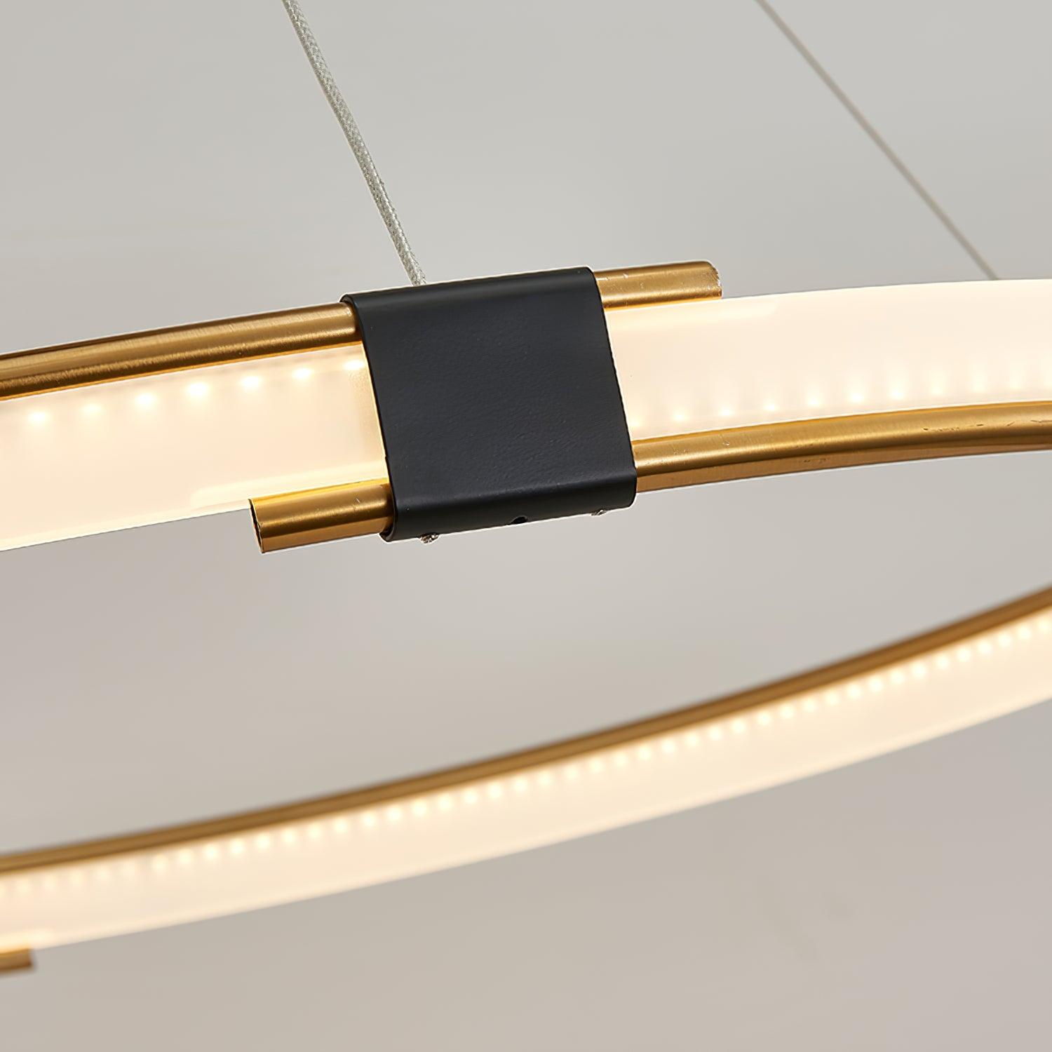 Gold Ring Chandelier - Lumpaz