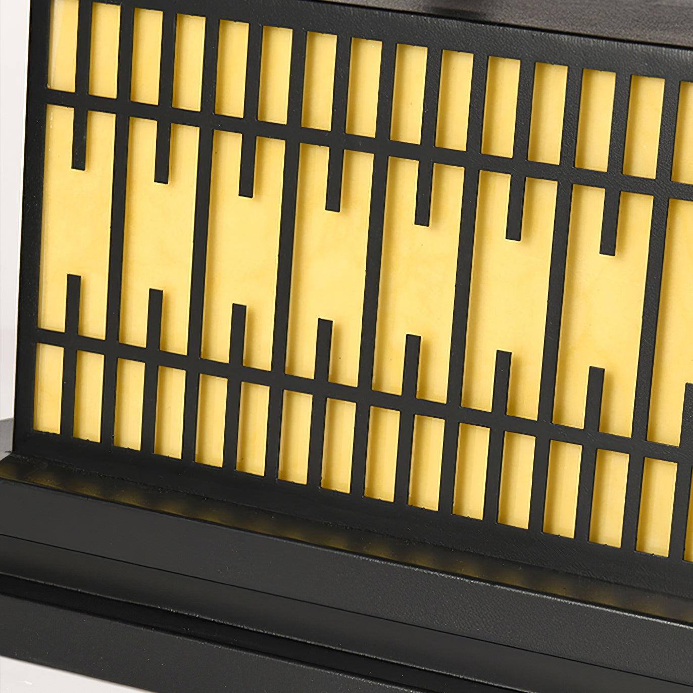 Window Grille Outdoor Post Light - Lumpaz