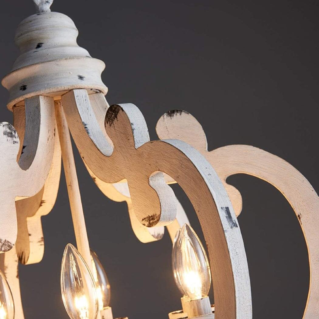 Antique White Style Chandelier - Lumpaz
