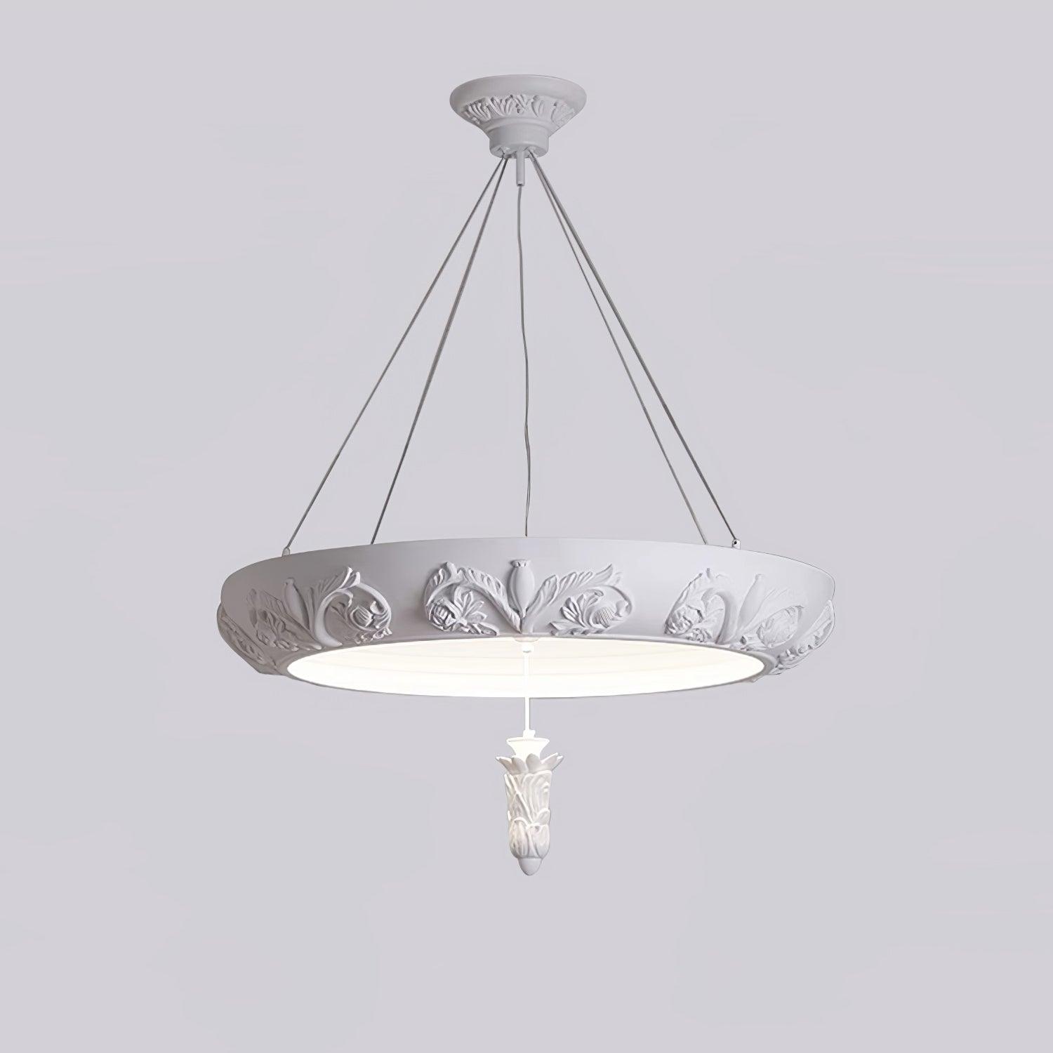 Artistic Carved Plaster Chandelier - Lumpaz