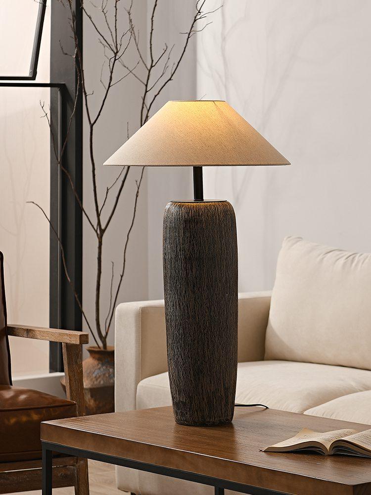 Weathered Wood Grain Floor Lamp - Lumpaz