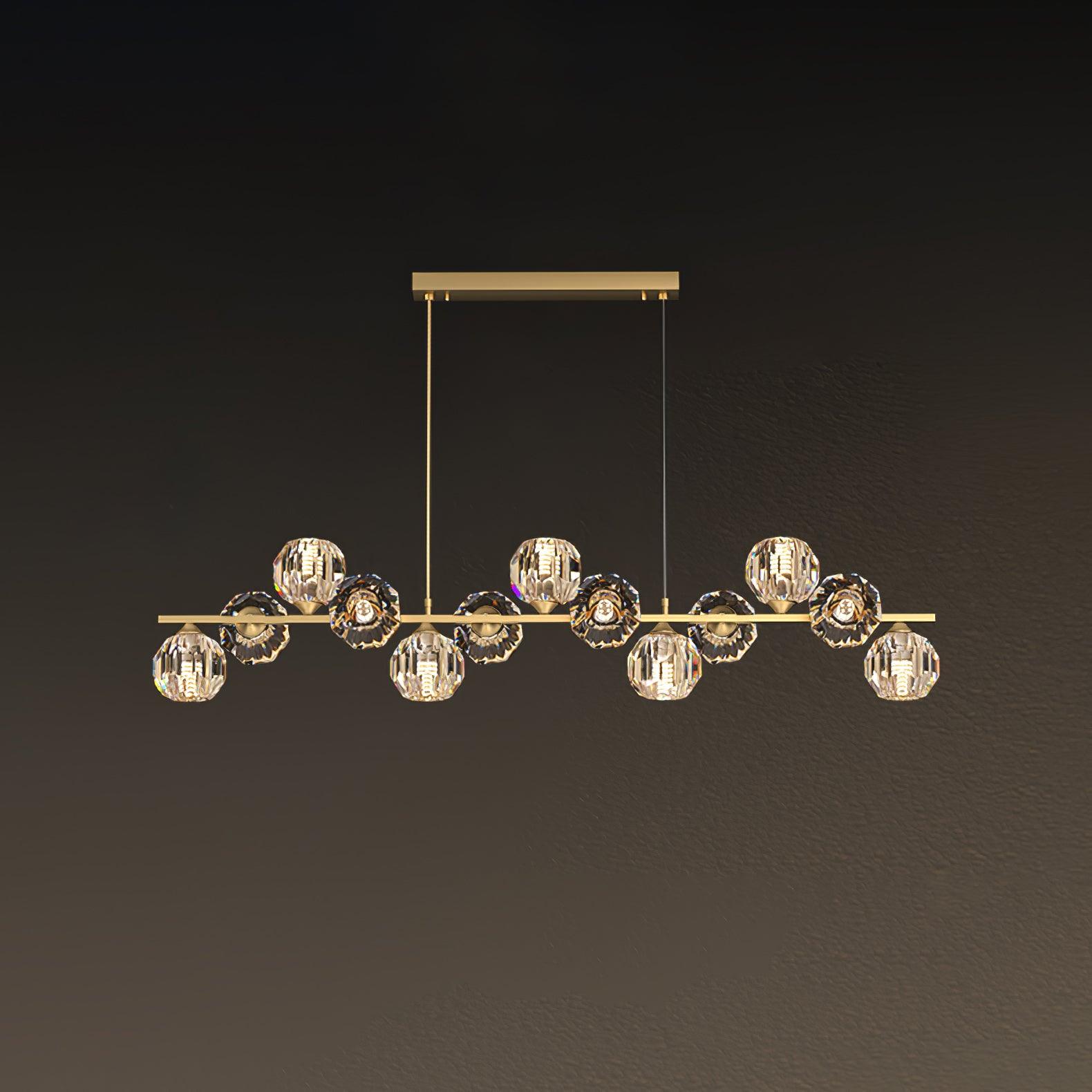 Crystal Glass Ball Chandelier - Lumpaz
