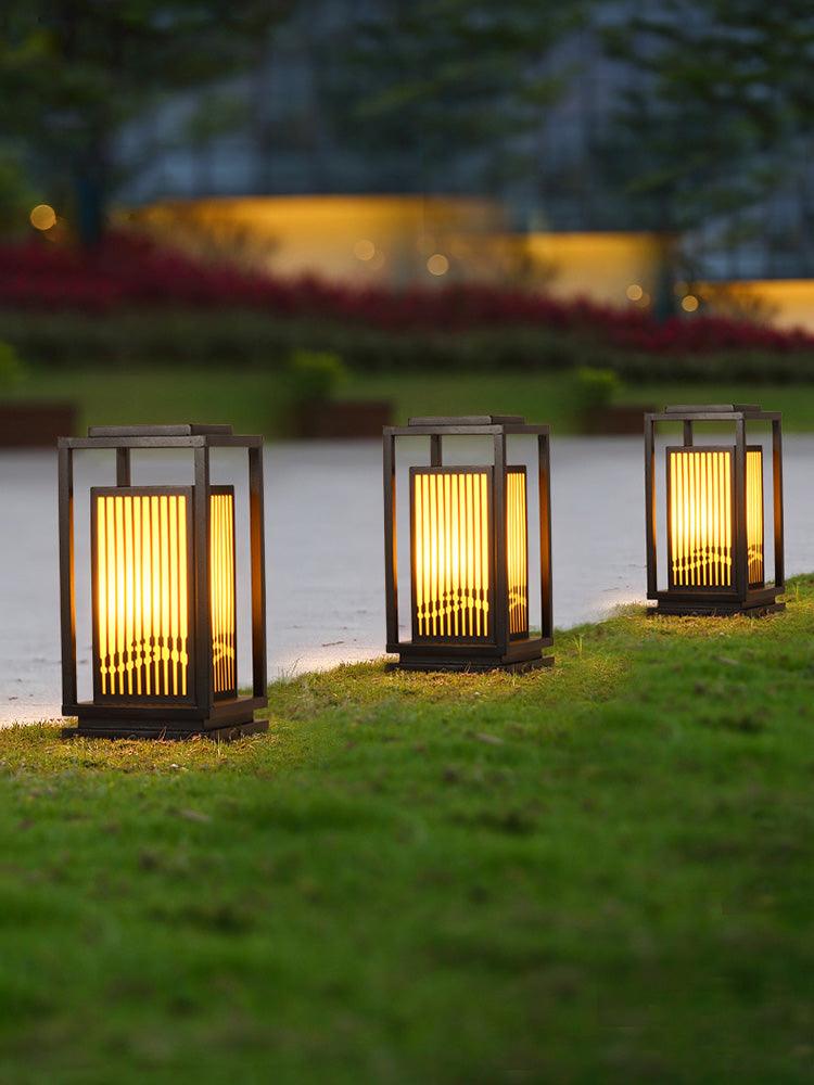 Modern Square Cage Garden Light - Lumpaz