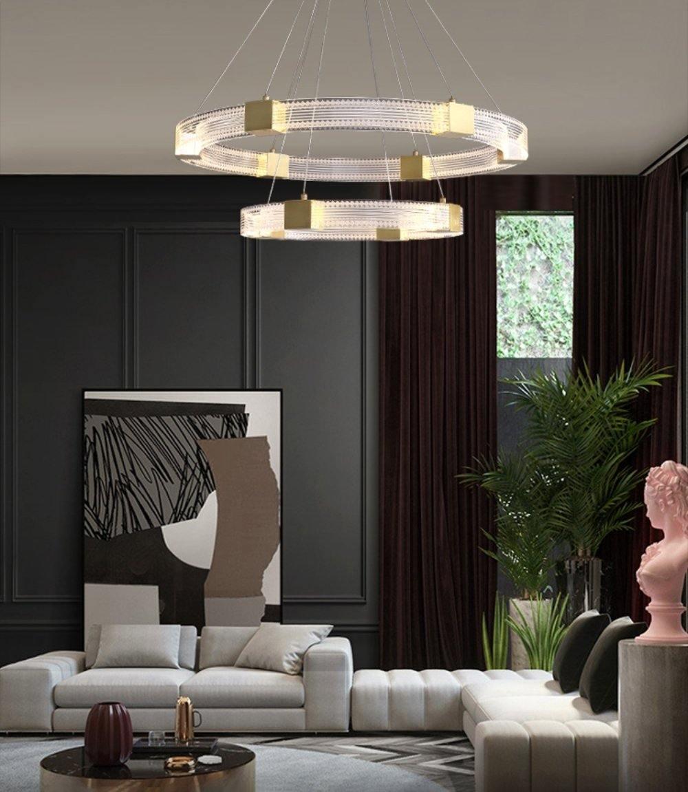 Parallel Ring LED Chandelier - Lumpaz