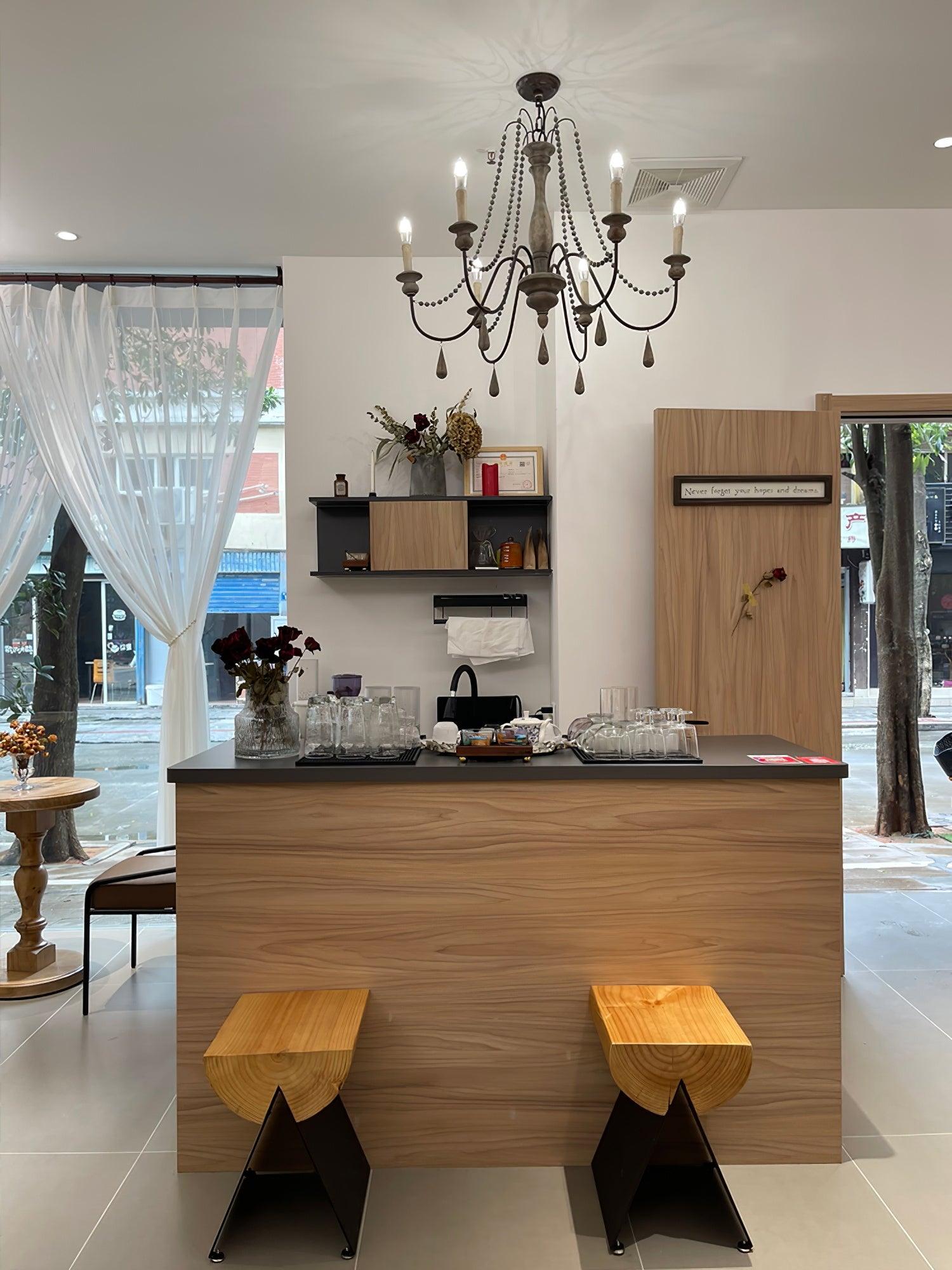 Candle Style Beaded Chandelier - Lumpaz