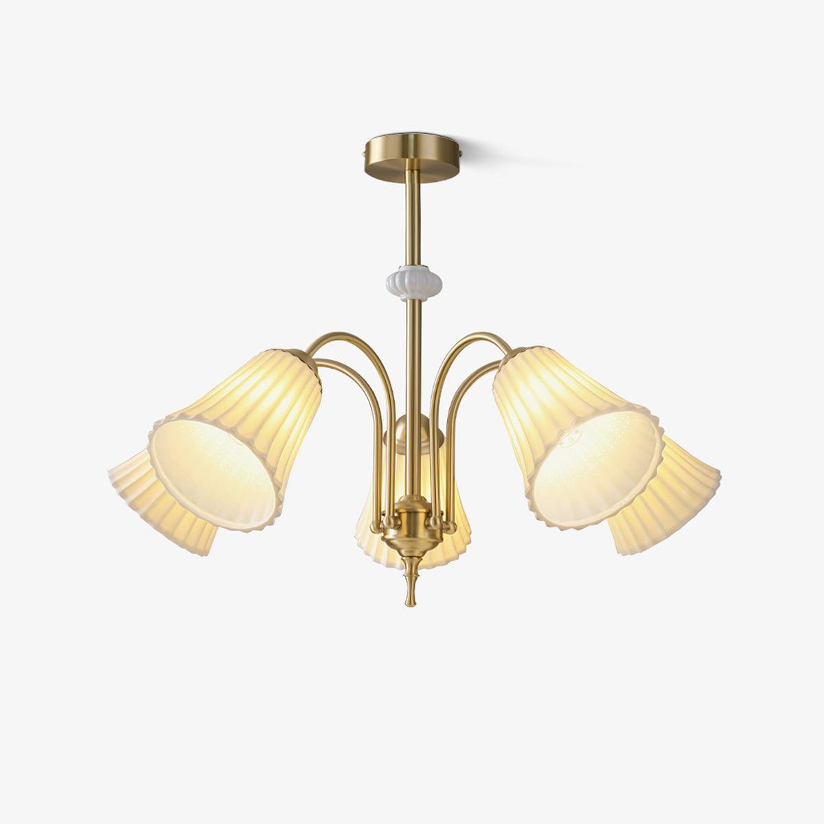 Medieval Ceramic Trumpet Chandelier - Lumpaz