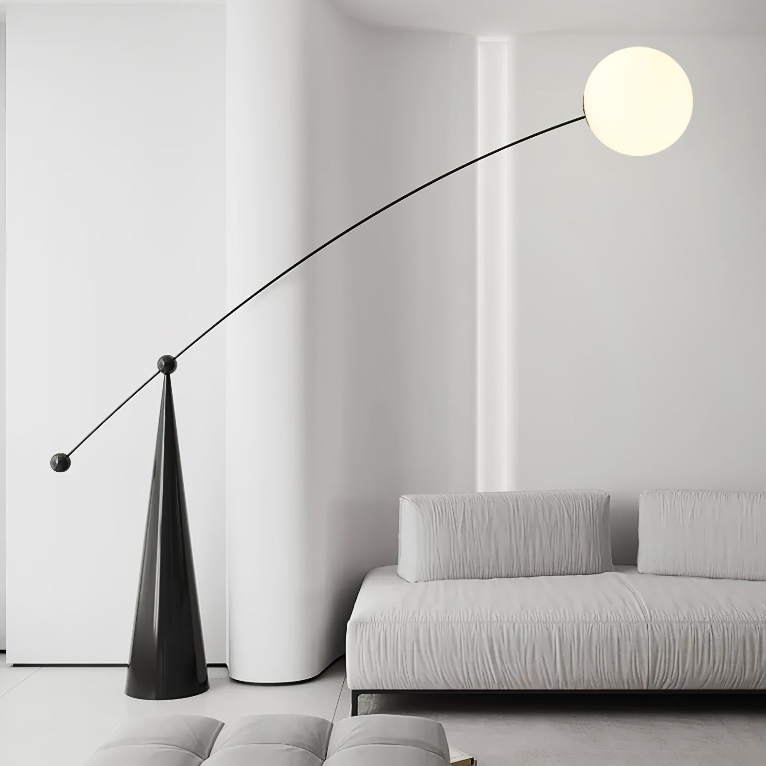 Opal Arc Floor Lamp - Lumpaz