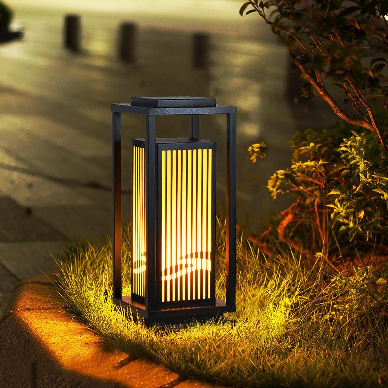 Modern Square Cage Garden Light - Lumpaz