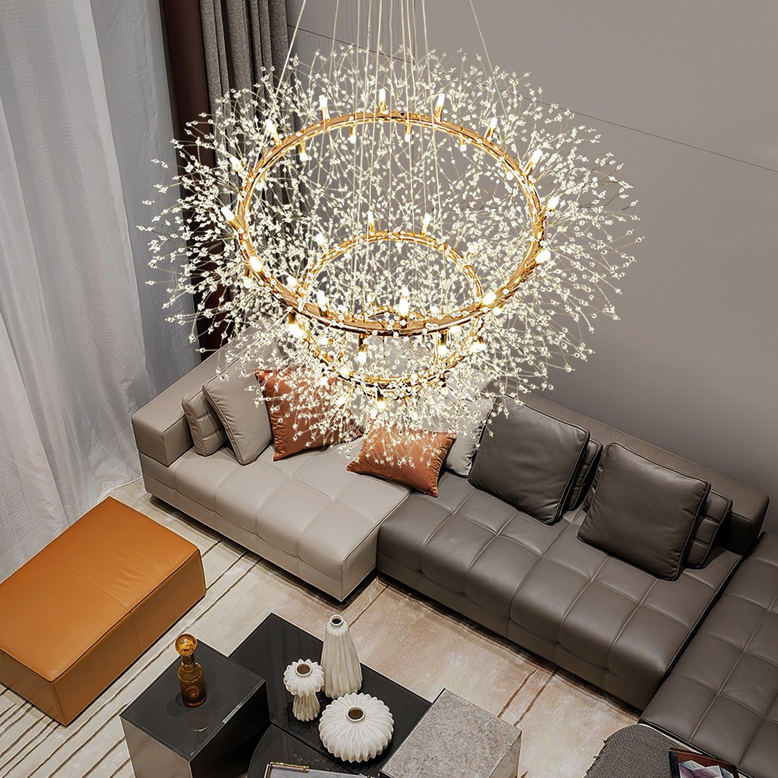 Dandelion Round Chandelier - Lumpaz