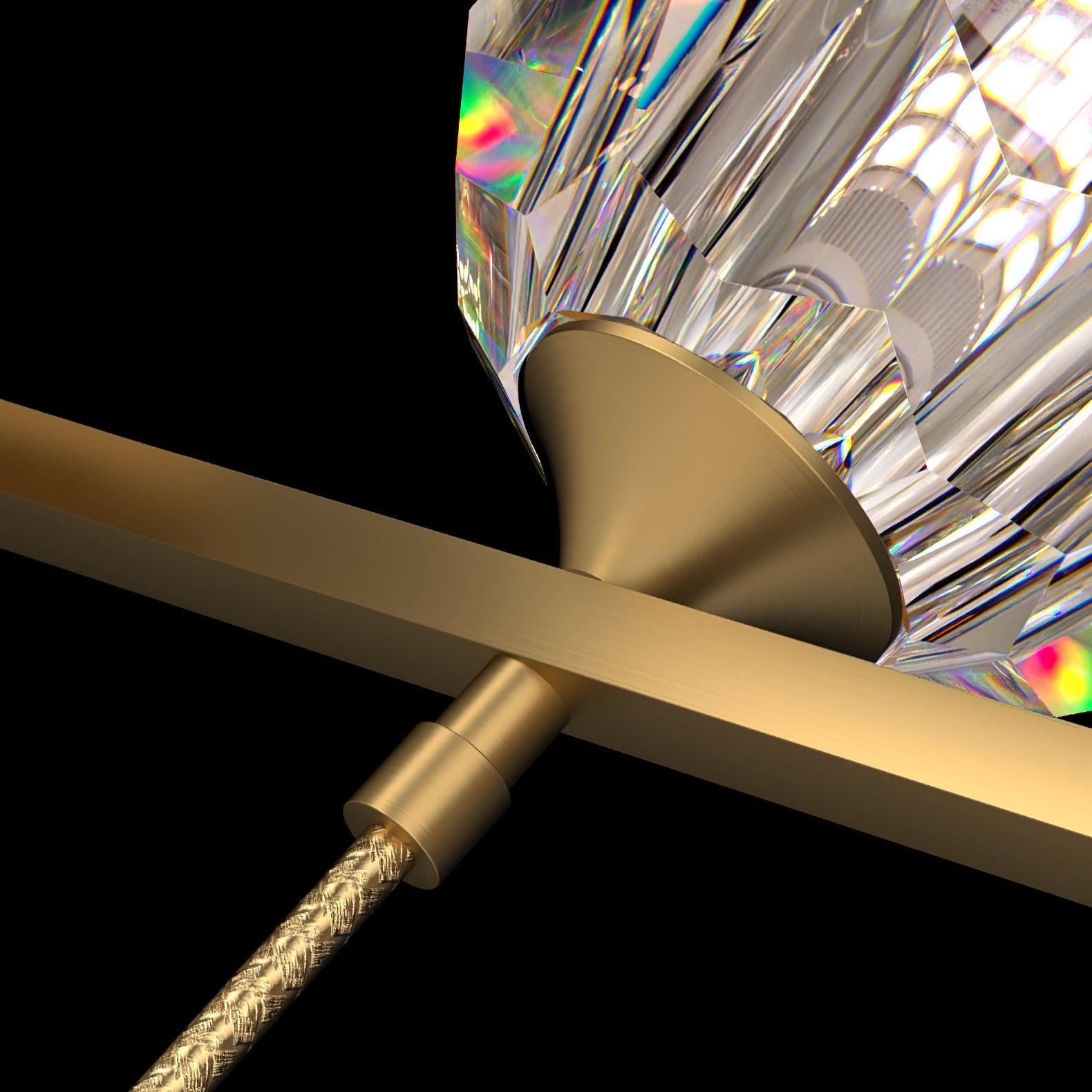 Crystal Glass Ball Chandelier - Lumpaz